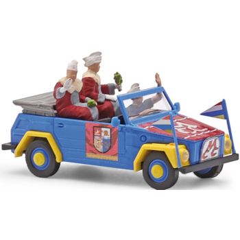 VW 181 Kurierwagen, Fastnacht in Mainz mit Figuren, Baujahr 1970