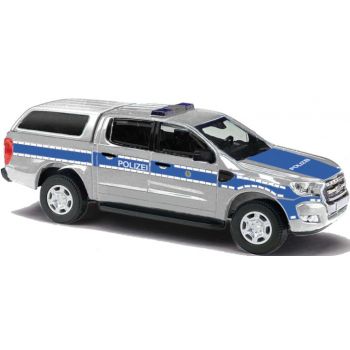 Ford Ranger Hardtop, Wasserschutzpolizei Sachsen mit Anhängerkupplung, silber/blau, Baujahr 2016