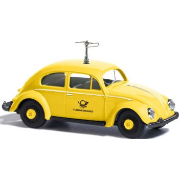 VW Käfer mit Brezelfenster, Funkmesswagen DBP - Deutsche Bundespost, gelb, Baujahr 1952