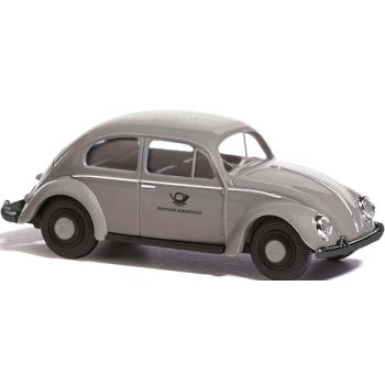 VW Käfer mit Ovalfenster, Deutsche Bundespost, grau, Baujahr 1955