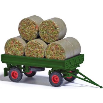 IFA HW 60 HD, Anhänger beladen mit Strohballen, Baujahr 1985