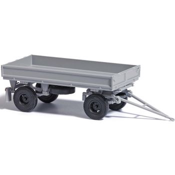 IFA HW 60 Anhänger ohne Kippgestänge und Hochdruckbereifung, grau, Baujahr 1985