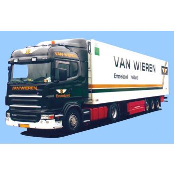 Scania Highl. Aerop., Kühlkoffersattelzug, Van Wieren