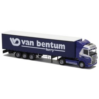 DAF XF 105 SC/Aerop., Mega-Gardinenkoffersattelzug, Wetron