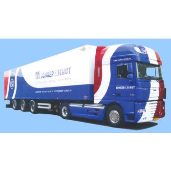 DAF XF 105 SSC/Aerop., Kühlkoffersattelzug, Jonker & Schut