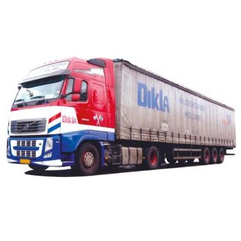 Volvo '08 XL/Aerop., Gardinenkoffersattelzug, DIKLA, NL