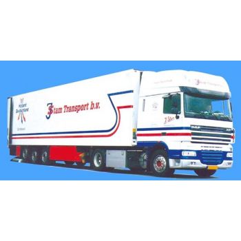 DAF XF 105 SSC/Aerop., Kühlkoffersattelzug, J.Stam, NL