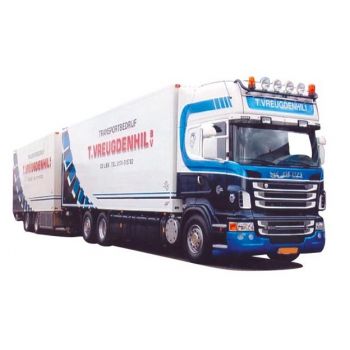 Scania '09 Topl., Jumbo-Kühlkoffertandemhängerzug, Vreugdenhil, NL