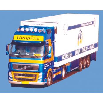 Volvo '08 XL/Aerop., Kühlkoffersattelzug, Kropfeld