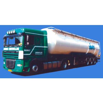 DAF XF 105 SC/Aerop., Kippsilo-Sattelzug, Burko