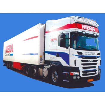 Scania '09 Topl./Aerop., Kühlkoffersattelzug, MERA