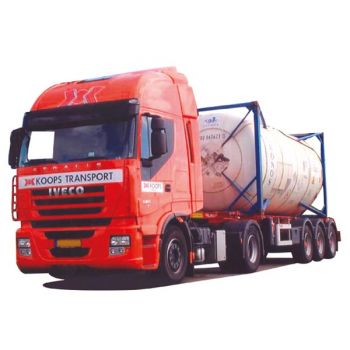 Iveco Stralis II/Aerop., 20'Tank-Container-Sattelzug, Koops/Cronos