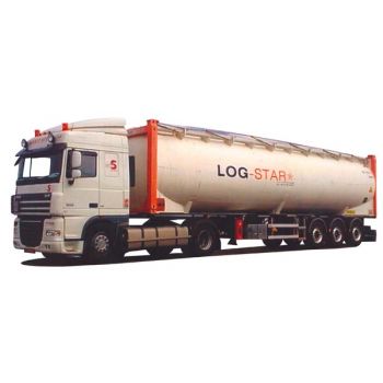 DAF XF 105 SC/Aerop., Silo-Containersattelzug, Log-Star
