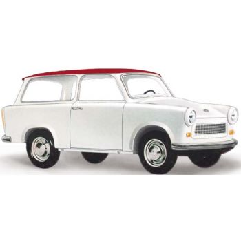 Trabant P601 Universal Kombi, weiß mit rotem Dach 