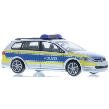 VW Golf 7 Variant, Polizei Niedersachsen, silber/blau mit Leuchtgelbem Streifendesign