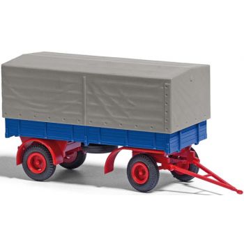 IFA HL 80 Pritsche/Plane, Anhänger, blau, Baujahr 1967