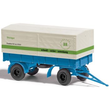 IFA HL 80 Pritschen-/Planenanhänger, DR - Deutsche Reichsbahn Stückgut, Baujahr 1967
