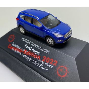 Ford Kuga, blau, Busch Messemodell 2022 - Corona-Edition 2022, in Deko-Box