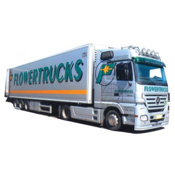 Mercedes-Benz Actros MP2 LH/Aerop., Kühlkoffersattelzug Flowertrucks