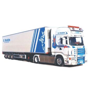 Scania R Topl./Aerop., Kühlkoffersattelzug, Stokke
