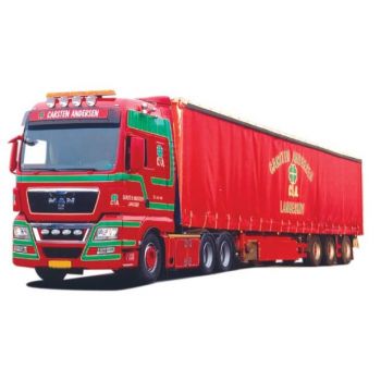 MAN TGX XXL/Aerop., Gardinenkoffersattelzug, Carsten Andersen