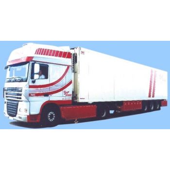 DAF XF 105 SSC / Aerop., Kühlkoffersattelzug, Börge Ernö