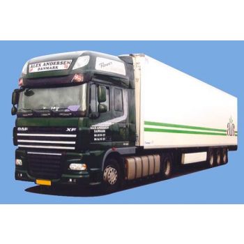 DAF XF 105 SSC/Aerop., Kühlkoffersattelzug, Alex Andersen