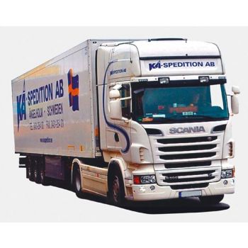 Scania 09 Topl./Aerop., Kühlkoffersattelzug, KA Spedition AB