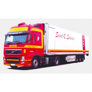 Volvo '08 XL/Aerop., Kühlkoffersattelzug, Svend E.Sörensen