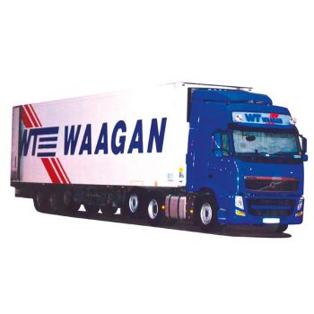 Volvo '08 Glob/Aerop., Kühlkoffersattelzug, WT Waagan