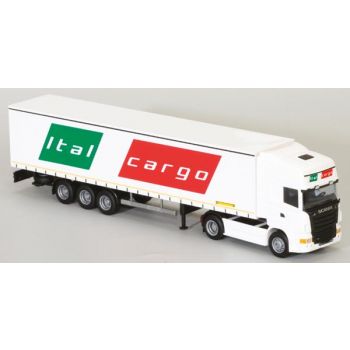 Scania '09 Topl./Aerop., Gardinen-Koffersattelzug, Italcargo