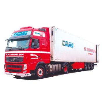 Volvo '08 XL/Aerop., Kühlkoffersattelzug, Therkelsen