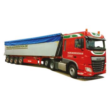 DAF XF 106 SC/Aerop., Kipp-Sattelzug, Halsted Maskinstation.DK