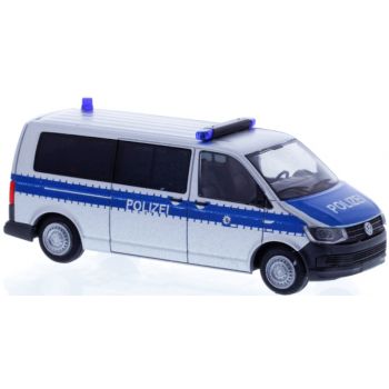 VW T6 Bus, Polizei Dresden - Sachsen, silber/blau
