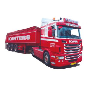 Scania '09 /Aerop., Eckmulden-Kippsattelzug, Kanters