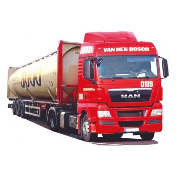 MAN TGX XLX, Silocontainer-Sattelzug, Van den Bosch