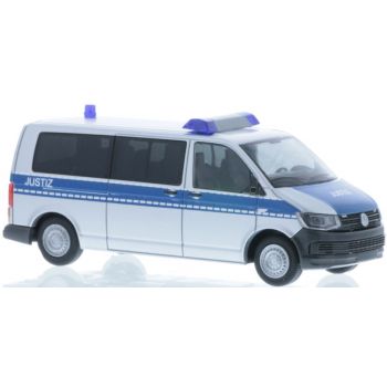 VW T6 Kombi, JUSTIZ, silber/blau