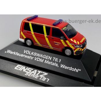 VW T6.1, Werkfeuerwehr VDM Metals, Werdohl - Nordrhein-Westfalen