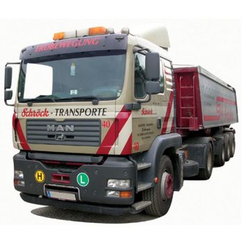 MAN TGA XL Eckmuldensattelzug, Schröck