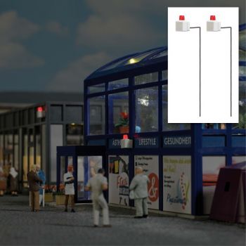 Blinkende Alarmanlagen, Haus-Alarmanlagen mit 2 funktionierden Blinklichtern für die Wandbefestigung, mit Blinkschaltung Anschluss 14-16 V