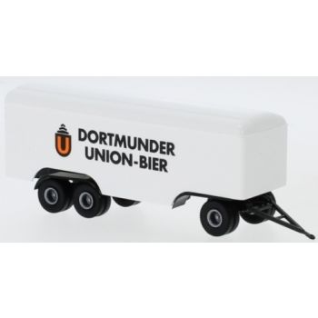 Koffer Anhänger 3achsig, Dortmunder Union Bier