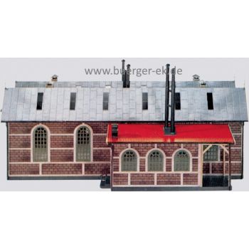 Bausatz Lokomotivschuppen mit beweglichen Toren, Spur 1