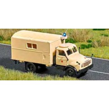 Hanomag AL 28 Kofferaufbau, Rotes Kreuz, mit funktionsfähigem Blaulicht, ELEKTRONIK Modell