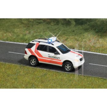 Mercedes-Benz M-Klasse NOTARZT, funktionsfähiger Blaulichtbalken, Elektronik Modell