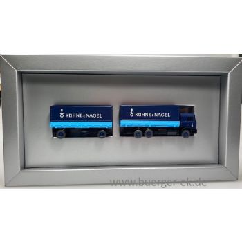 Werbeset: Kühne & Nagel Schnellgut, MAN Wechselpritschen-Planenhängerzug in Sonderpackung