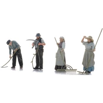 Heuernte mit Sense, 4 Figuren, Maßstab 1:72