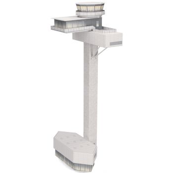 Airport Tower, Kartonbausatz Höhe 34 cm