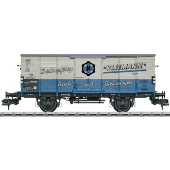 Märklin Museumwagen Spur 1 202, Gedeckter Güterwagen 2achsig, Bauart G, KLEEMANN Leistungsfähige Brech- und Siebanlagen, Göppingen