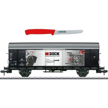 Märklin Museumwagen Spur 1 2021 Großraumwagen Bauart Gl 11 der Deutschen Bundesbahn (DB), Friedrich Dick, Wagennummer 512 521 P, mit Messer