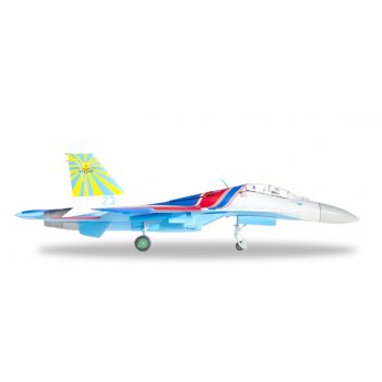 Russian Knights Aerobatic Demonstration Team Sukhoi SU-27UB (Flanker C) 237TsPAT - 237th AviationTechnology Demonstration Center (237 TsPAT) - 23 blue